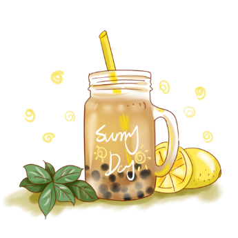 Pngtree—pearl lemon milk tea small 4671874 2